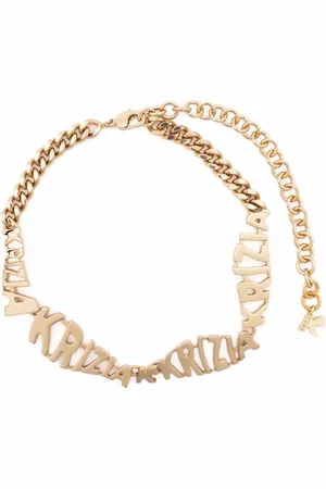 KRIZIA Choker-halskæde med logoplade