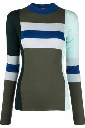 Colville Stribet trøje med colourblocking