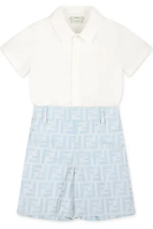 Fendi Buksedragt med jacquard-logo