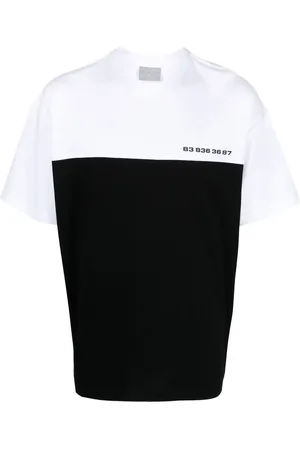 VTMNTS Tofarvet T-shirt med nummertryk