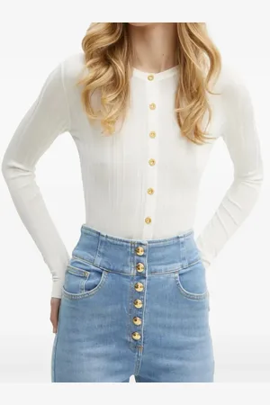 Elisabetta Franchi Cardigan med gennemsigtig detalje