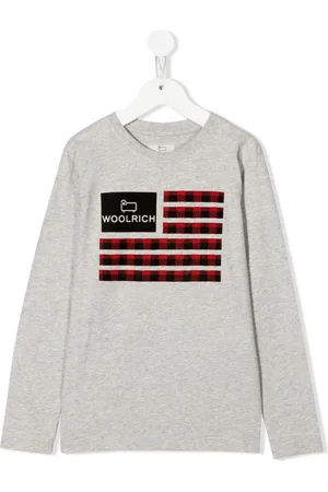 Woolrich T-shirt med organisk flag-logo