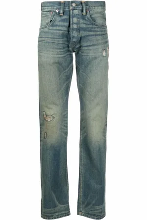 Ralph Lauren Jeans med lige ben og slitageeffekt