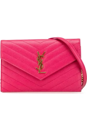 Saint Laurent Grain De Poudre Cassandre Envelope Wallet on Chain crossbody-taske fra 2018