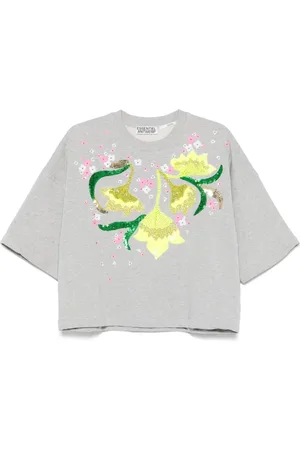 Essentiel Antwerp T-shirt med paillet-udsmykning