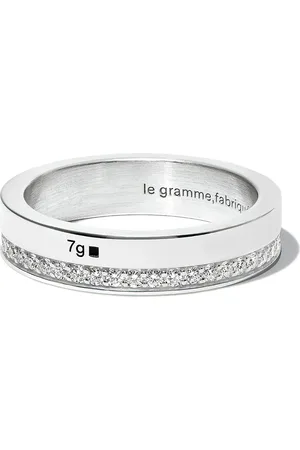 Le Gramme 7g diamantring med poleret bånd