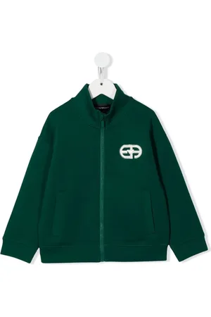 Emporio Armani Langærmet cardigan med logotryk
