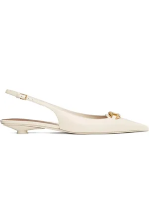 VALENTINO GARAVANI Pumps i læder og V-plade