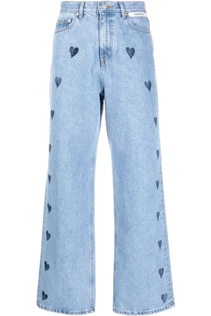 KIMHEKIM Jeans med svaj og hjertetryk