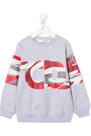 GCDS Sweatshirt med rund hals og logo