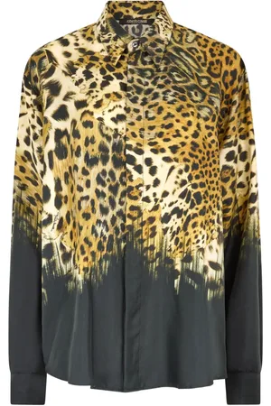 Roberto Cavalli Skjorte med leopardtryk