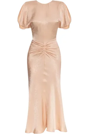 Victoria Beckham Midi kjole med draperet detalje