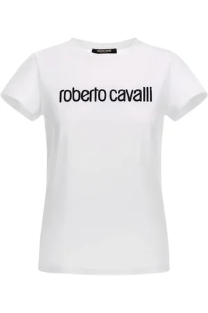 Roberto Cavalli T-shirt med logotryk