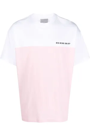 VTMNTS T-shirt med colourblocking og logotryk