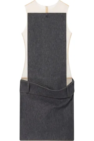 Courrèges Kort Illusion denimkjole