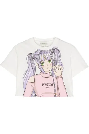 Fendi T-shirt med logotryk