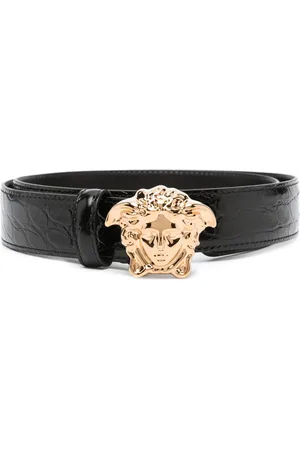 VERSACE Læderbælte med Medusa Head-motiv