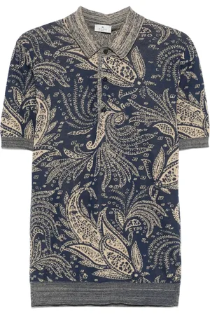 Etro Polo-skjorte i paisley-jacquard