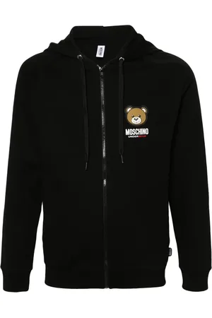 Moschino Hættetrøje med lynlås og bamsetryk