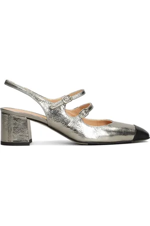 Julie Dee Metalliske slingback-pumps