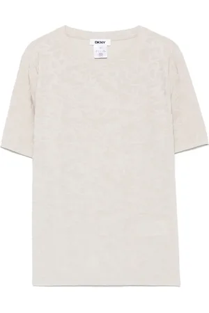 DKNY T-shirt med jacquard-logo