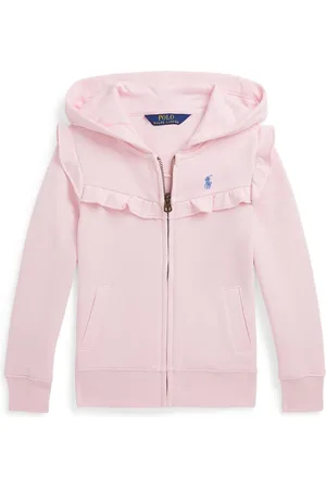 Ralph Lauren Cardigan med hætte og broderet logo