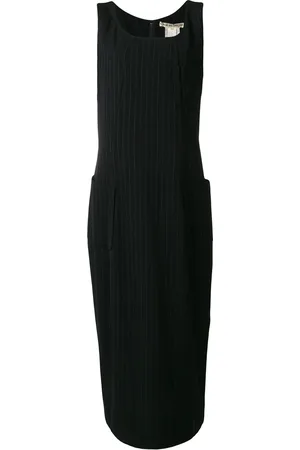Comme des Garçons 1992 mellemlang nålestribet kjole