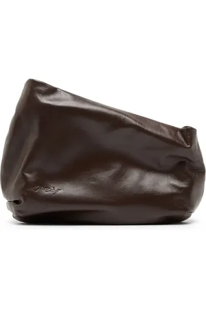 MARSÈLL Clutch i læder med præget logo