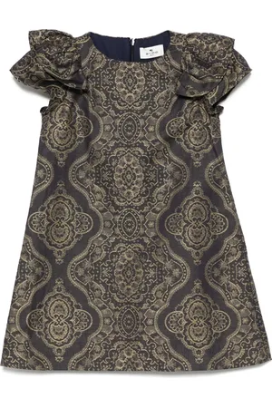 Etro Damask kjole med jacquard-motiv