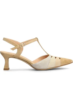 Julie Dee 60 mm pumps i ruskind
