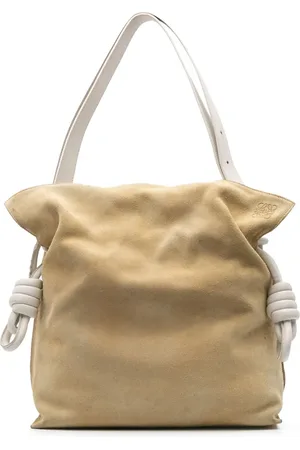 Loewe Stor Flamenco Knot tote i ruskind fra 2015