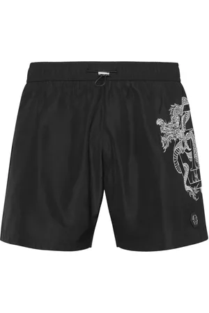 Philipp Plein Badeshorts med dragetryk