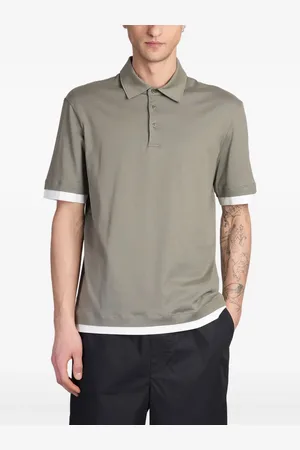 Roberto Collina Polo med kontrastkant