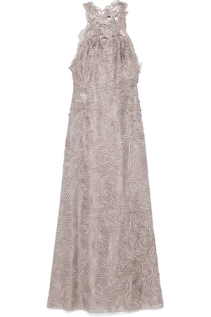 Alberta Ferretti Midi-kjole med guipure-blonde