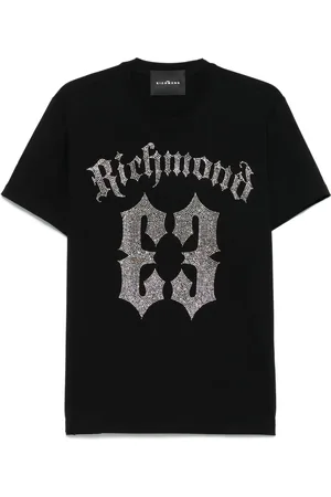 John Richmond T-shirt med krystallogo