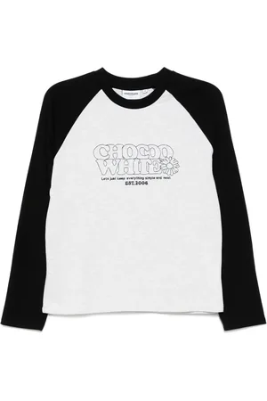 Chocoolate T-shirt med lange raglanærmer
