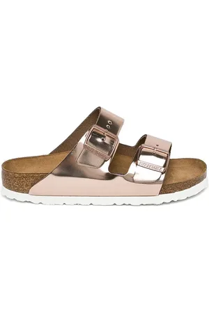 Birkenstock Metalliske sandaler med dobbelt spænde