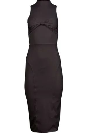 FLEUR DU MAL Midi kjole i jersey med knudedetalje