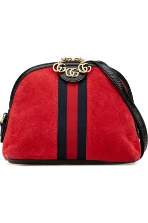 Gucci Lille Ophidia Dome crossbody-taske i ruskind fra 2016-nu