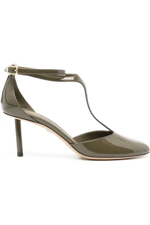 Salvatore Ferragamo 75 mm lakerede pumps