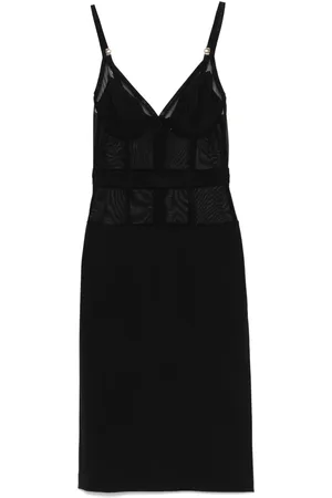 Elisabetta Franchi Mellemlang kjole i crepe-tyl