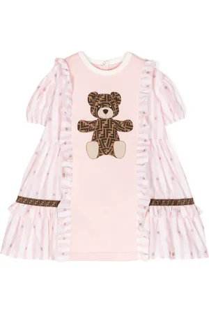 Fendi Kjole med bamse-motiv og FF-logotryk
