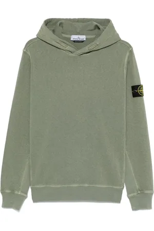 Stone Island Hættetrøje med kompasmærke og logo