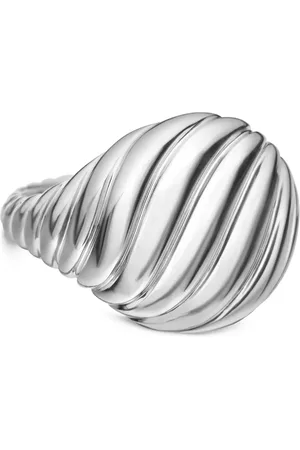 David Yurman Sculpted Cable lillefingerring i sterlingsølv (13 mm)