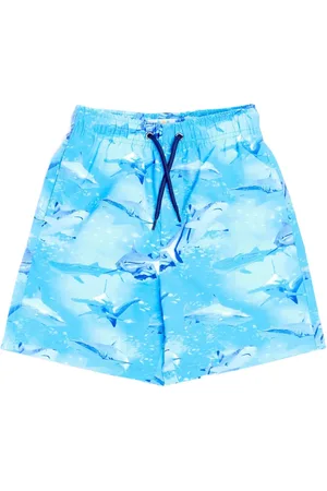 SOLISWIM KIDS Badeshorts med abstrakt mønster