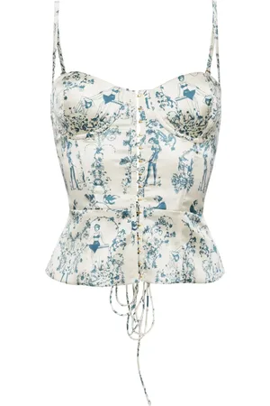 Kiki de Montparnasse Marine bustier-top