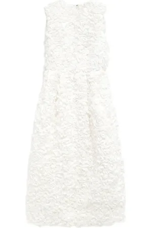 Comme des Garçons Blomstret mellemlang kjole