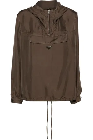 Prada Hættetrøje med trekantet logo