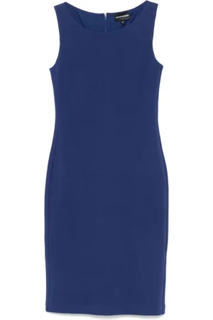 Emporio Armani Kort ribbet kjole