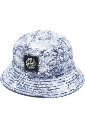 Stone Island Bøllehat med logomærke